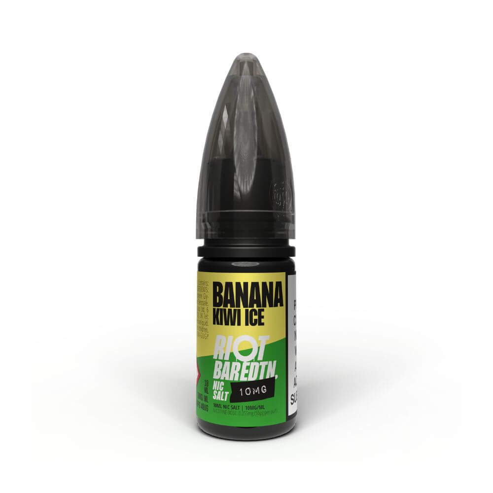 Banana Kiwi Ice 10ml Nic Salt e-Liquid by Riot BAR EDTN | The Puffin Hut