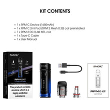 Load image into Gallery viewer, Smok RPM C Pod Kit - Kit contents | The Puffin Hut
