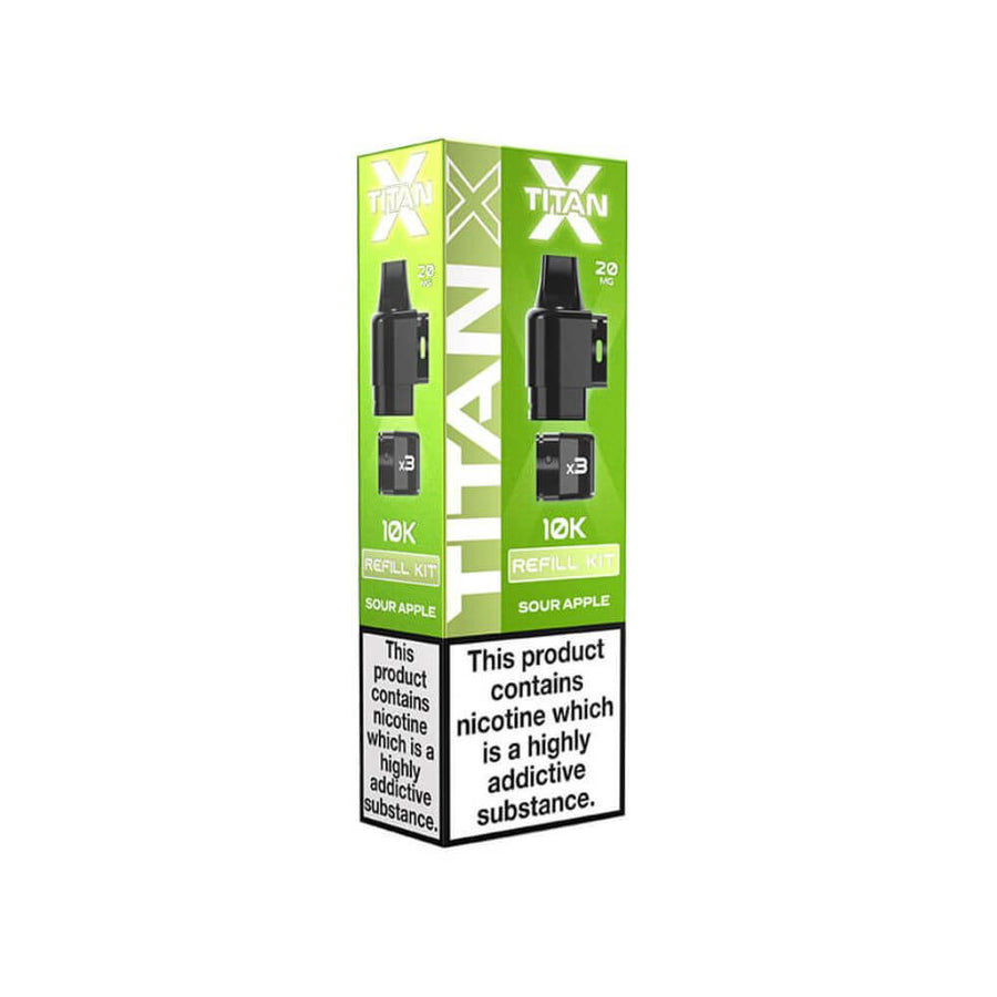 Titan X Refill Pack - Sour Apple | The Puffin Hut