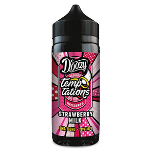 Strawberry Milk 100ml Shortfill e-Liquid by Doozy Temptations | The Puffin Hut