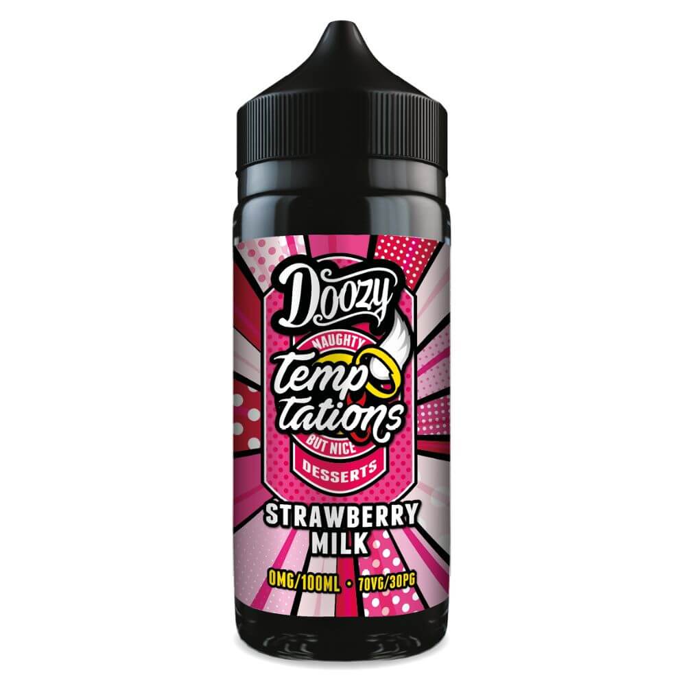 Strawberry Milk 100ml Shortfill e-Liquid by Doozy Temptations | The Puffin Hut