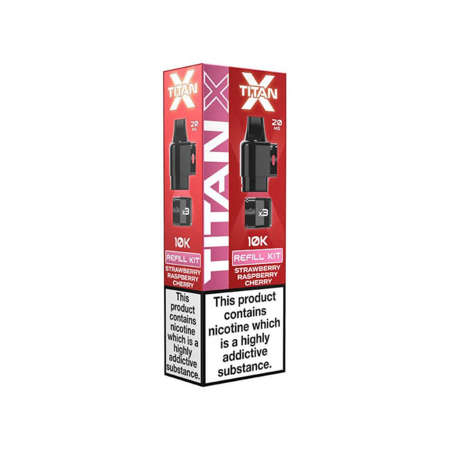 Titan X Refill Pack - Strawberry Raspberry Cherry | The Puffin Hut
