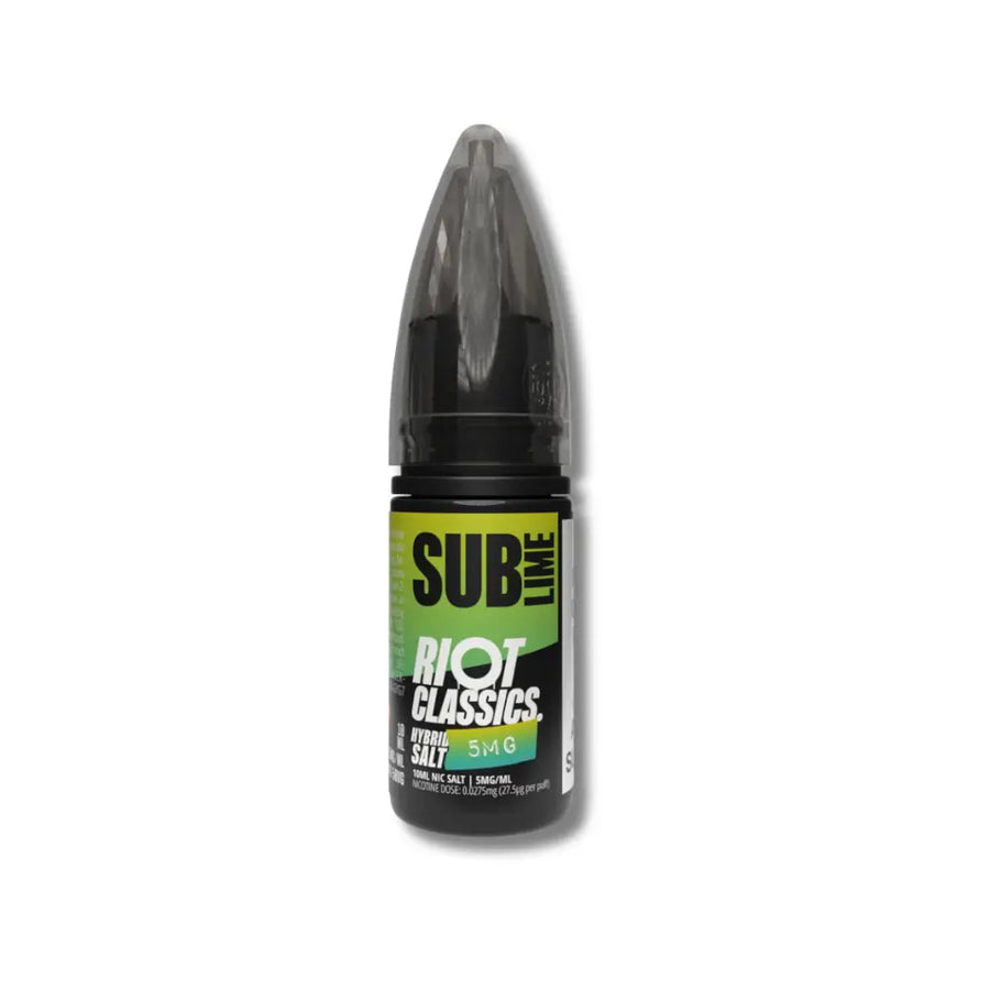 Sub Lime Hybrid Salt e-Liquid by Riot Classics | The Puffin Hut