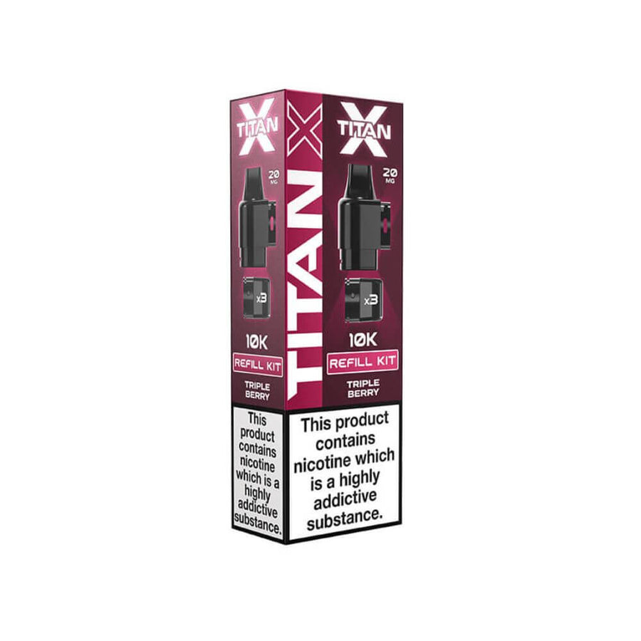 Titan X Refill Pack - Triple Berry | The Puffin Hut