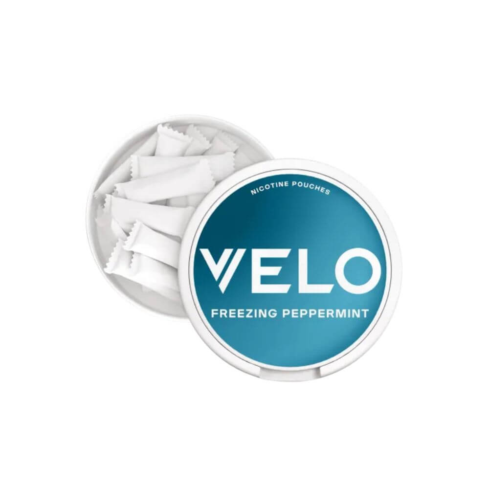VELO Freezing Peppermint Nicotine Pouches | The Puffin Hut