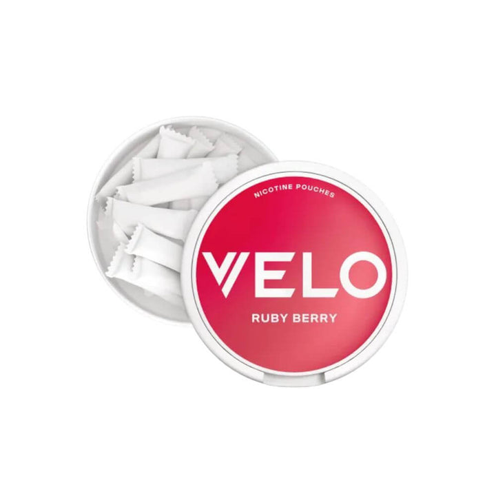 VELO Ruby Berry Nicotine Pouches | The Puffin Hut