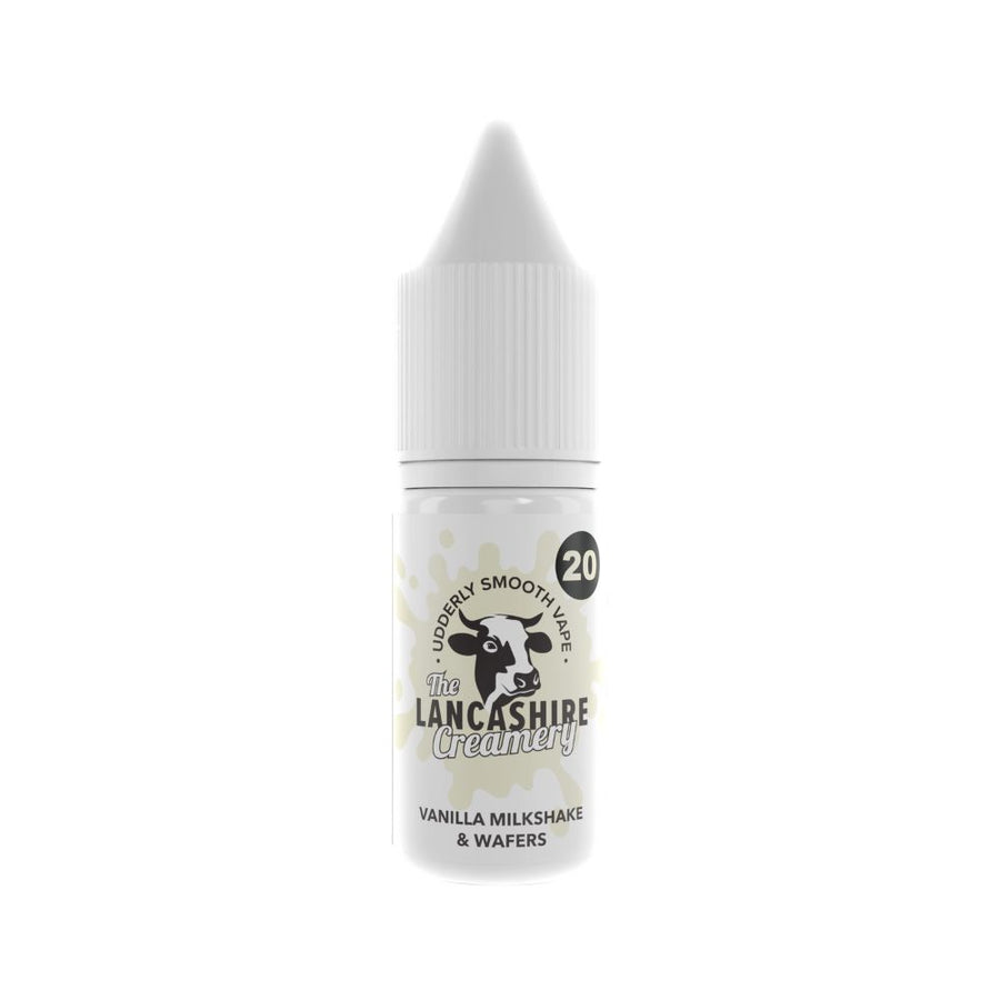 Vanilla Milkshake & Wafers 10ml Nic Salt e-Liquid by The Lancashire Creamery | The Puffin Hut