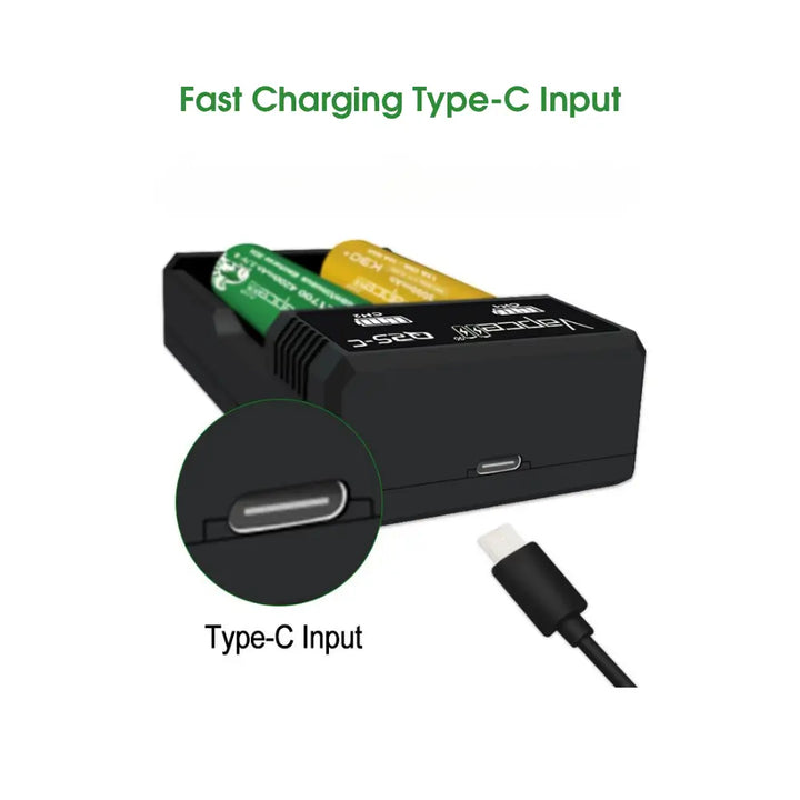 Vapcell Q2S-C Dual Bay Battery Charger | The Puffin Hut