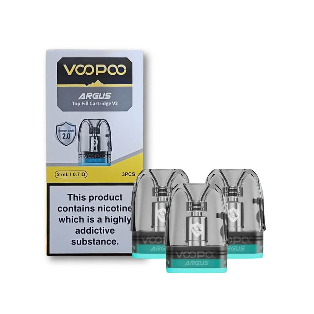 Voopoo Argus V2 Top Fill Replacement Pods - 0.7ohm (3 pack) | The Puffin Hut