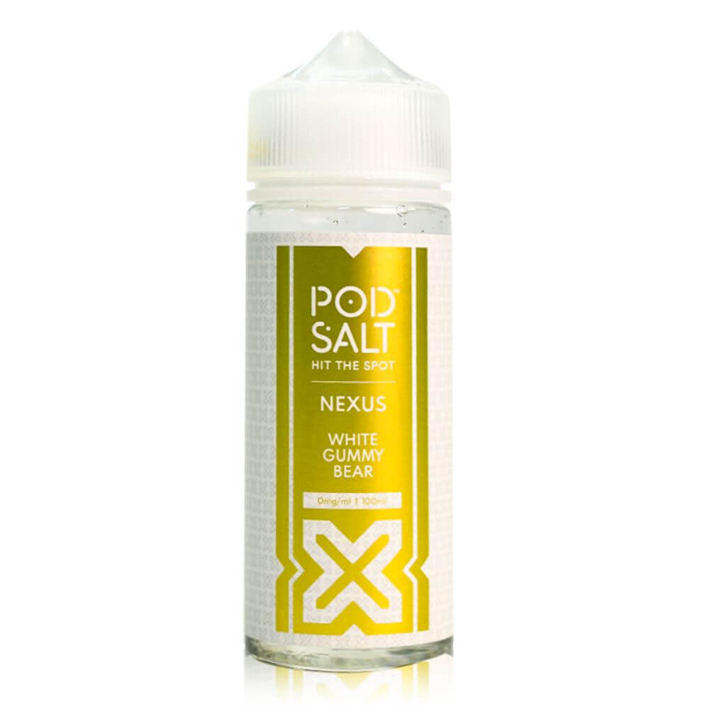 White Gummy Bear 100ml Shortfill e-Liquid by Pod Salt Nexus | The Puffin Hut