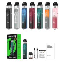 Load image into Gallery viewer, Vaporesso XROS Pro Pod Kit - Colours &amp; Content | The Puffin Hut
