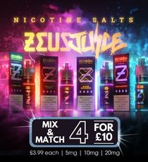 Zeus Juice Salts - Mix & Match 4 for £10 | The Puffin Hut