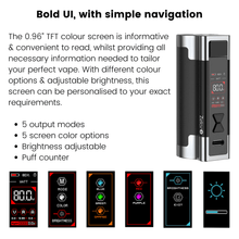 Load image into Gallery viewer, Aspire Zelos 3 Mod - screens | The Puffin Hut
