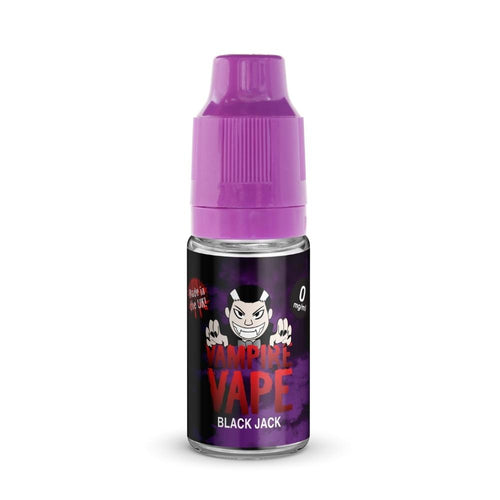 Black Jack 10ml e-Liquid by Vampire Vape | The Puffin Hut