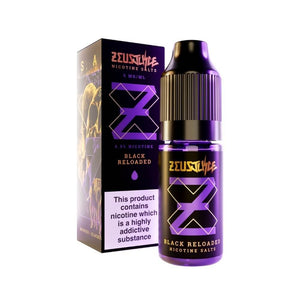 Black Reloaded 10ml Nic Salt by Zeus Juice | The Puffin Hut