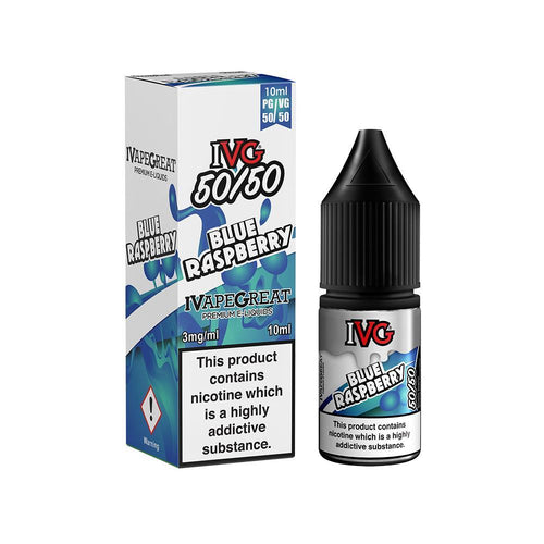 Blue Raspberry 50/50 eLiquid by IVG | The Puffin Hut
