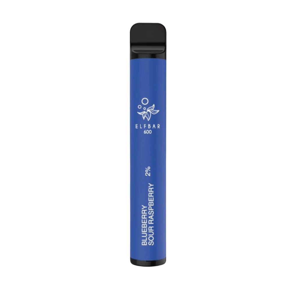 Blueberry Sour Raspberry Elf Bar 600 Disposable Vape Device | The Puffin Hut