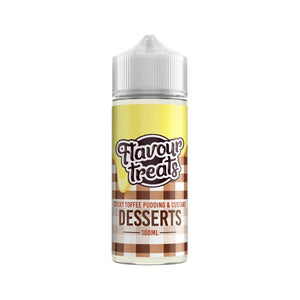 Sticky Toffee Pudding & Custard 100ml Short Fill eLiquid by Flavour Treats
