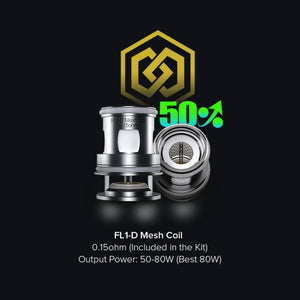 Freemax Maxus Solo 100W Vape Kit - FL1-D Mesh Coil | The Puffin Hut