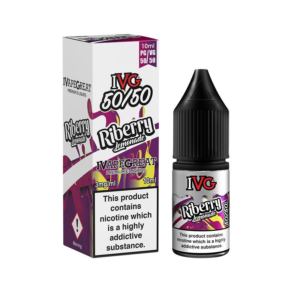 Riberry Lemonade 50/50 eLiquid by IVG | The Puffin Hut