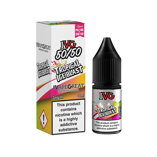 Tropical Ice Blast 50/50 eLiquid by IVG | The Puffin Hut