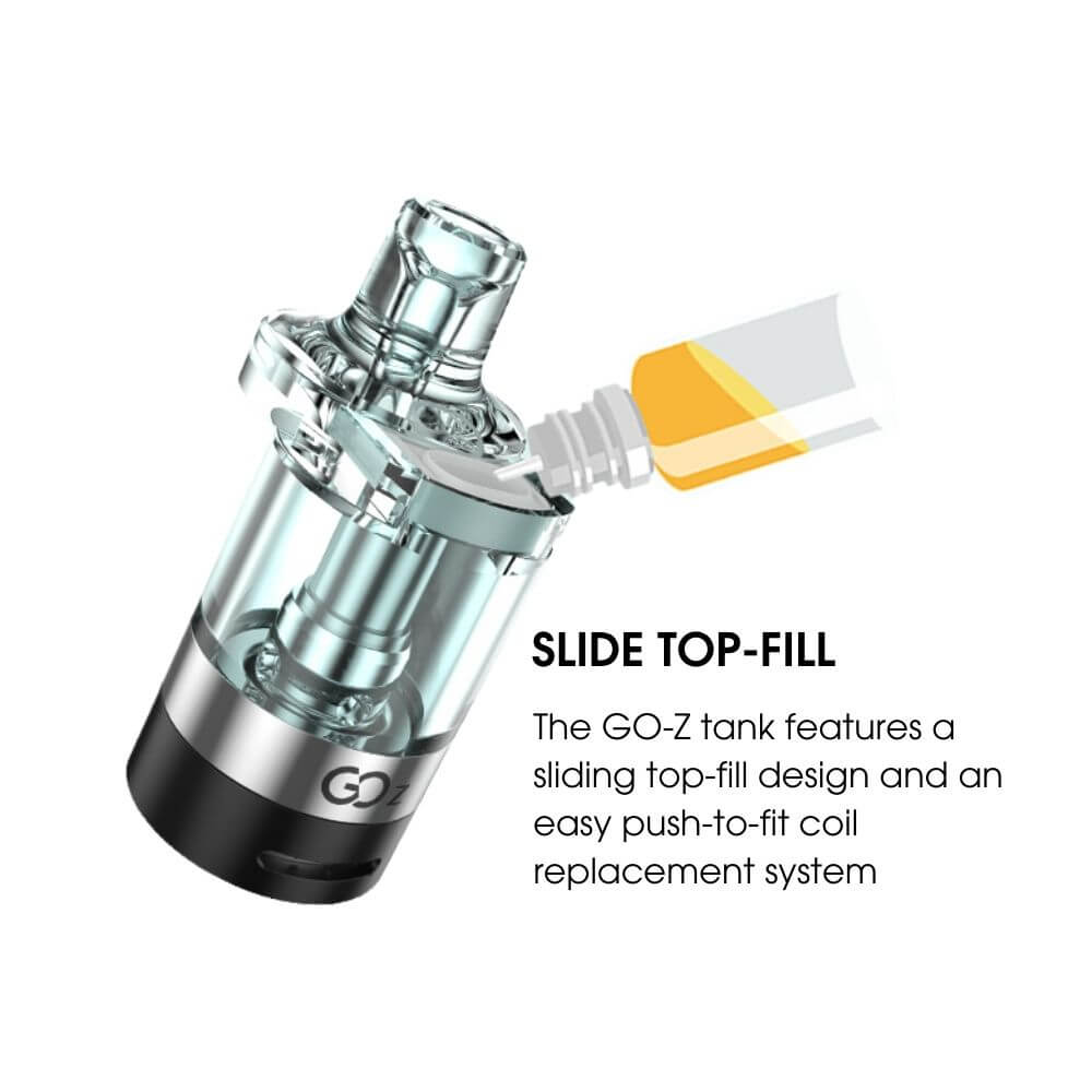 Innokin Go-Z Tank - Slide top-fill design | The Puffin Hut