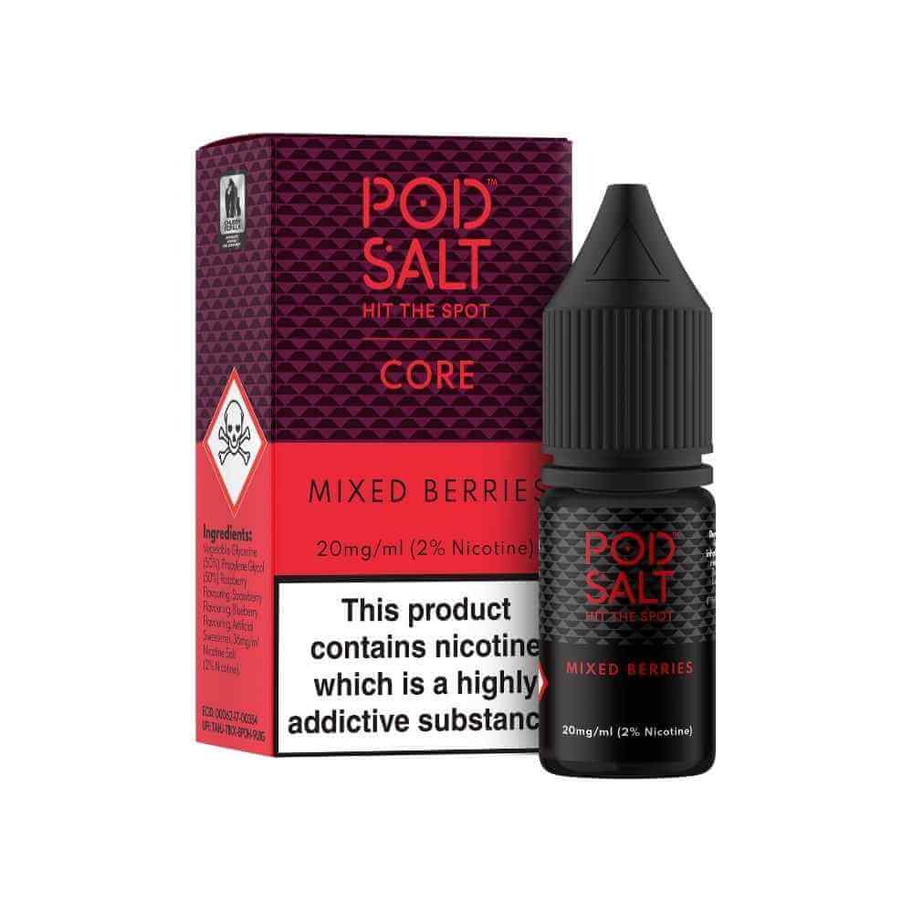 Mixed Berries Nic Salt e-Liquid by Pod Salt | The Puffin Hut