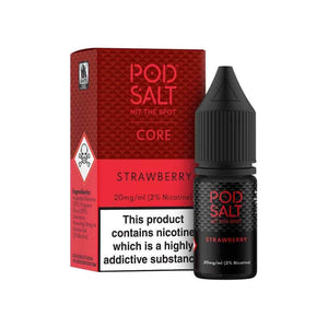 Strawberry Nic Salt e-Liquid by Pod Salt | The Puffin Hut