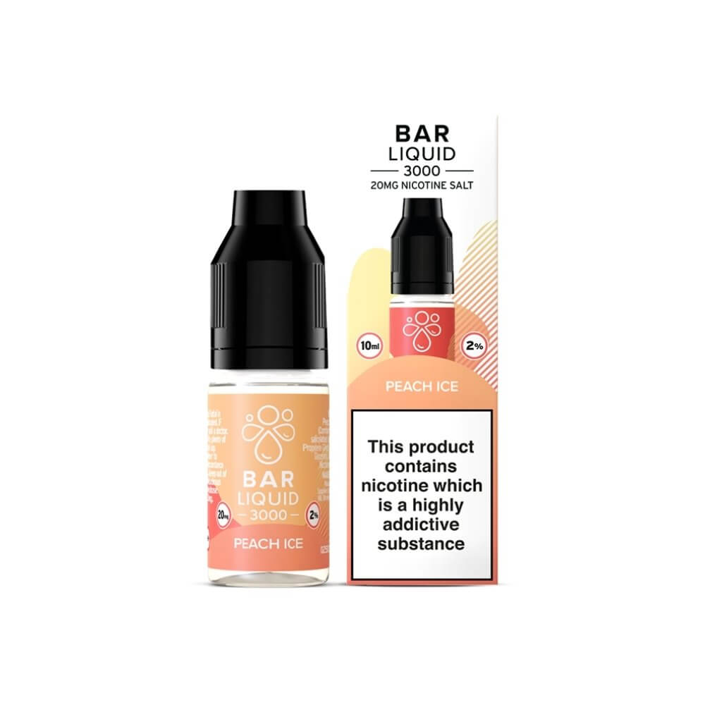 Peach Nic Salt e-Liquid By Bar Liquid 3000 | The Puffin Hut