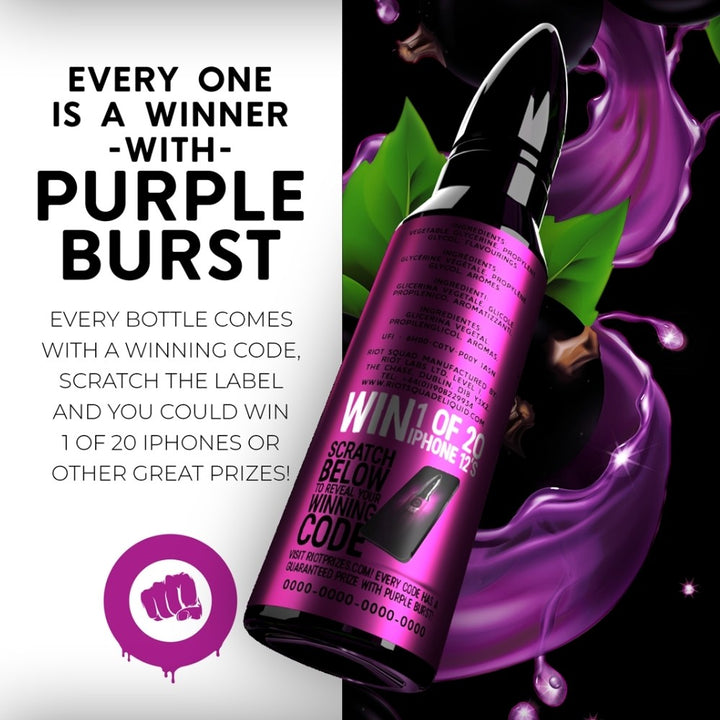 Riot Squad Purple Burst Short Fill Prize Draw