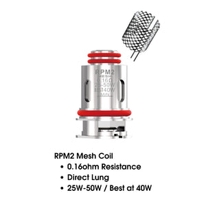 Smok RPM2 0.16ohm Mesh Coils (5pack)