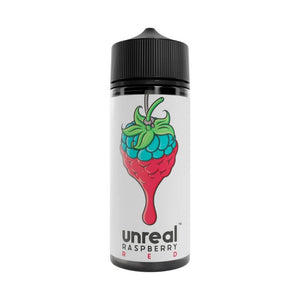 Red 100ml Short fill e-Liquid by Unreal Raspberry | The Puffin Hut
