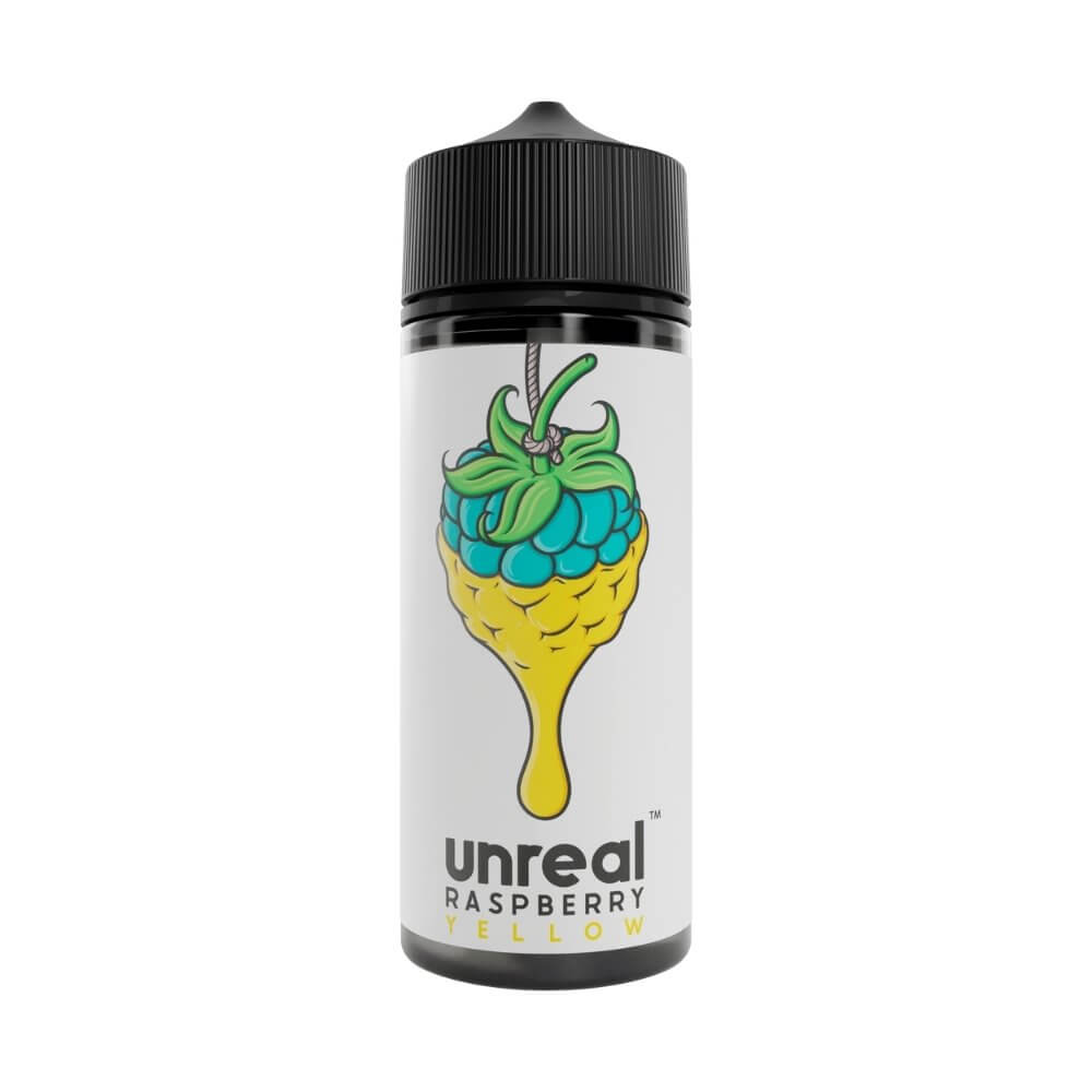 Yellow 100ml Short fill e-Liquid by Unreal Raspberry | The Puffin Hut
