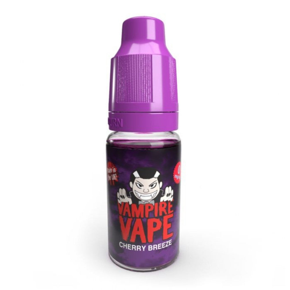 Cherry Breeze E-Liquid by Vampire Vape | 4 for £10 | The Puffin Hut