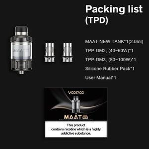 VooPoo Maat Tank - Contents | The Puffin Hut